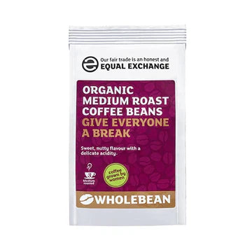 Equal Exchange Medium Roast Whole Coffee Beans (Org) 8 x 200g