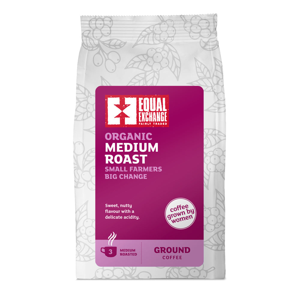Equal Exchange Medium Roast and Ground Coffee 8 x 200g