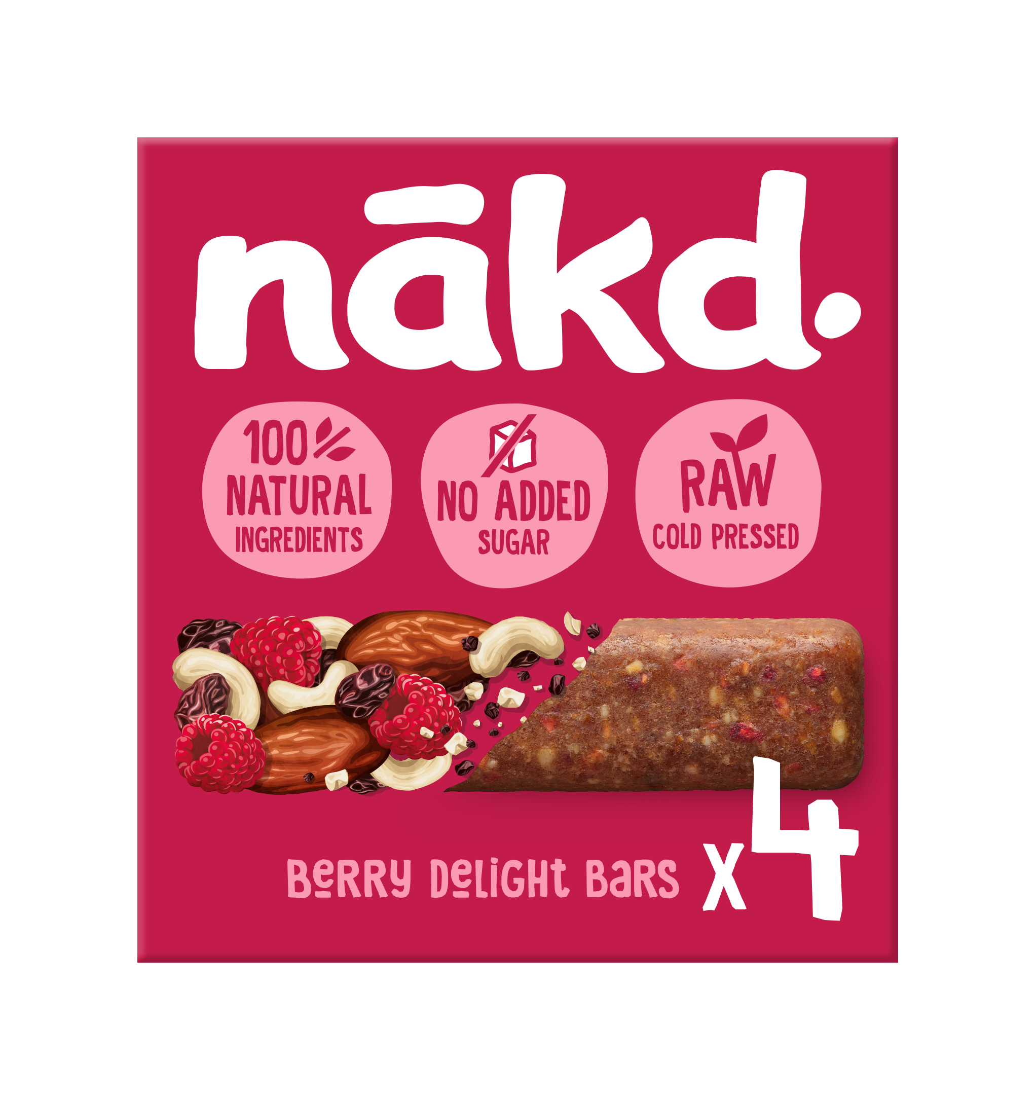 Nakd Berry Delight 4 Bar Multipack x 12