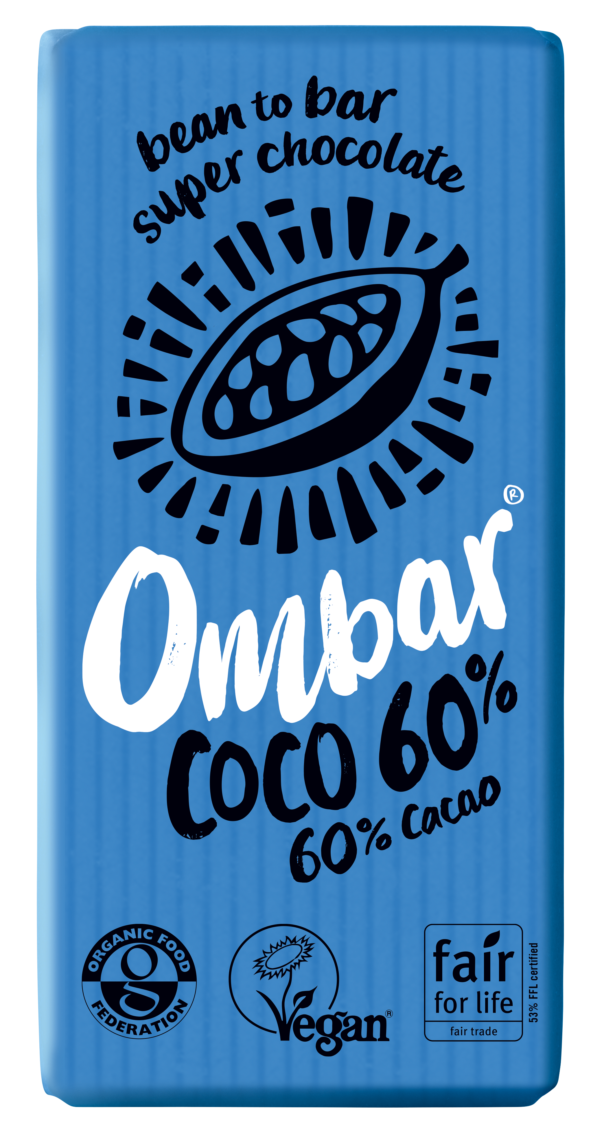 Ombar Coconut 60% Cocoa Raw Chocolate Bar 10 x 35g