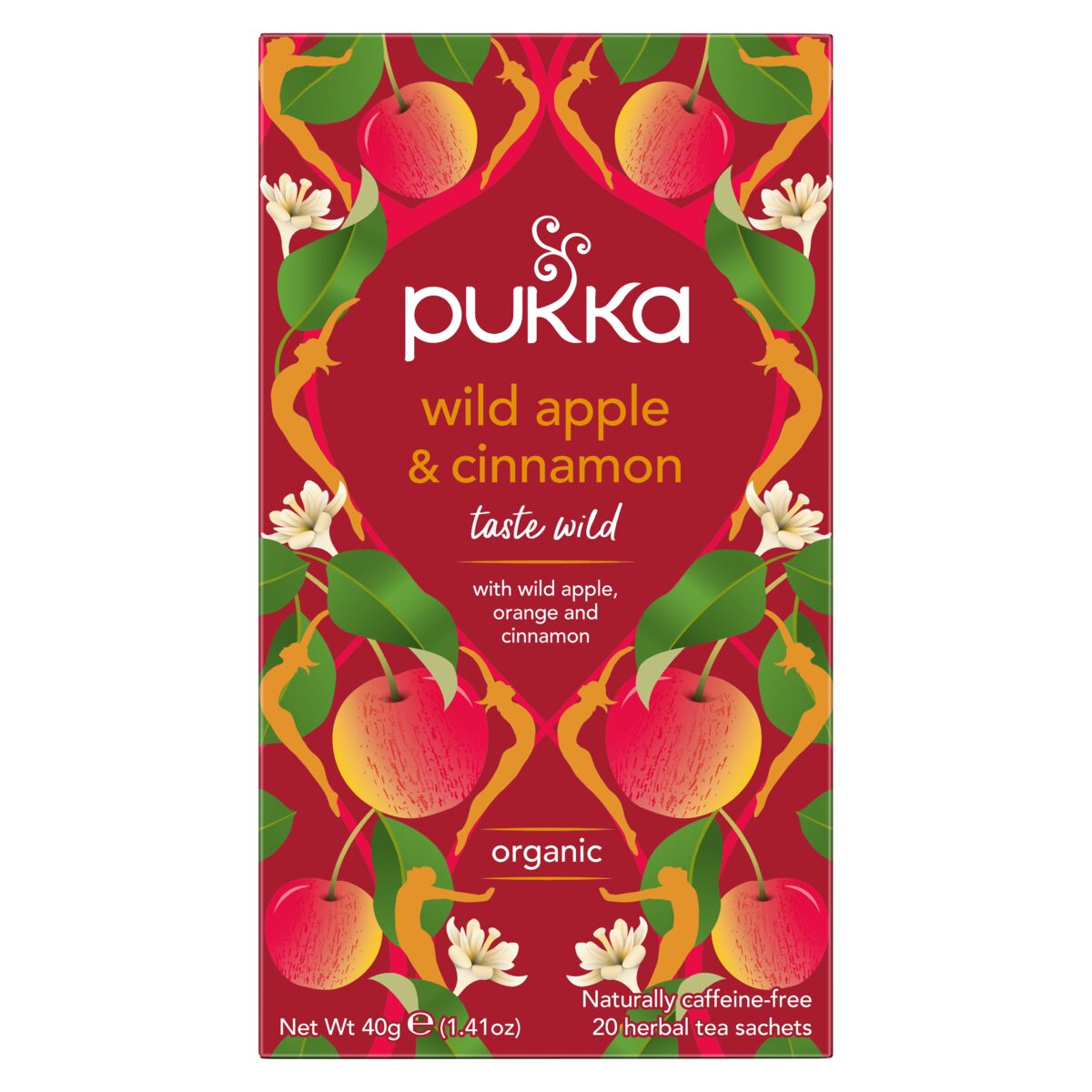 Pukka Wild Apple & Cinnamon Tea 4 x 20 Bags