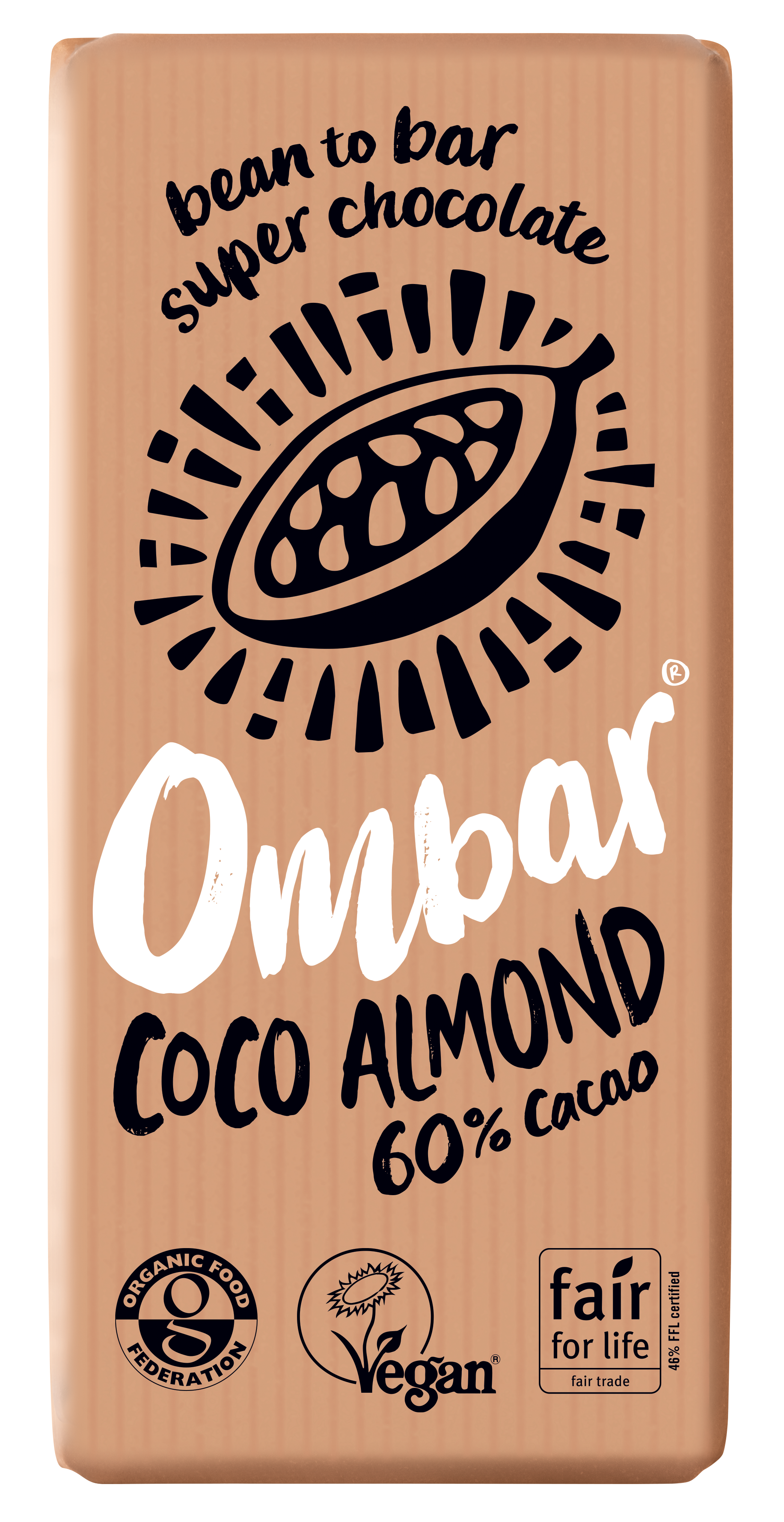 Ombar Coco Almond Raw Chocolate 10 x 70g