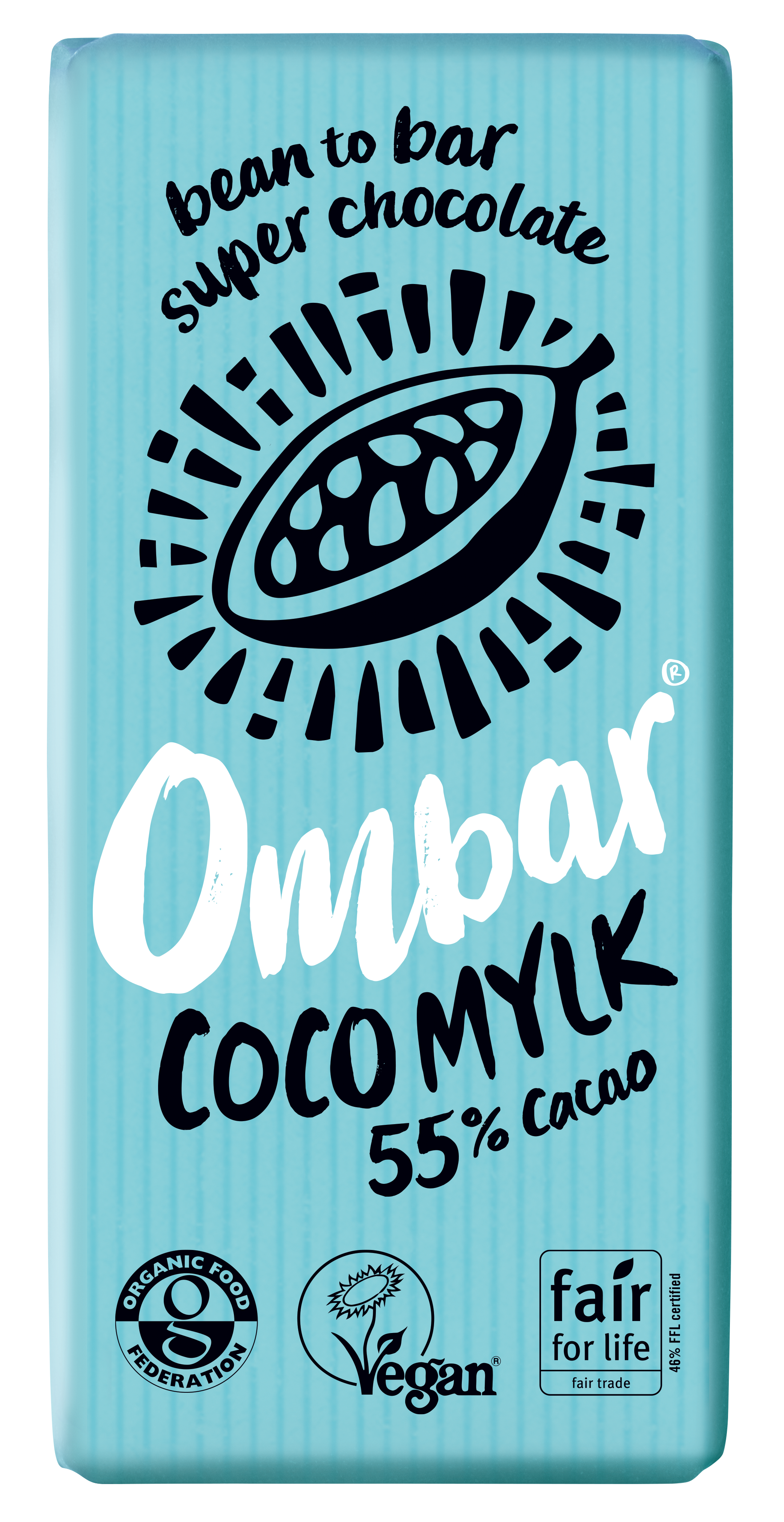Ombar Coco Mylk 55% Cocoa Chocolate Bar 10 x 70g