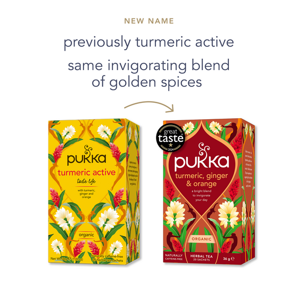 Pukka Turmeric, Ginger & Orange Tea 4 x 20 Bags