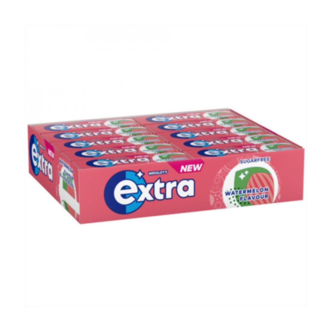 Chewing-gum sans sucre Wrigley's Extra Pastèque 30 x 14g