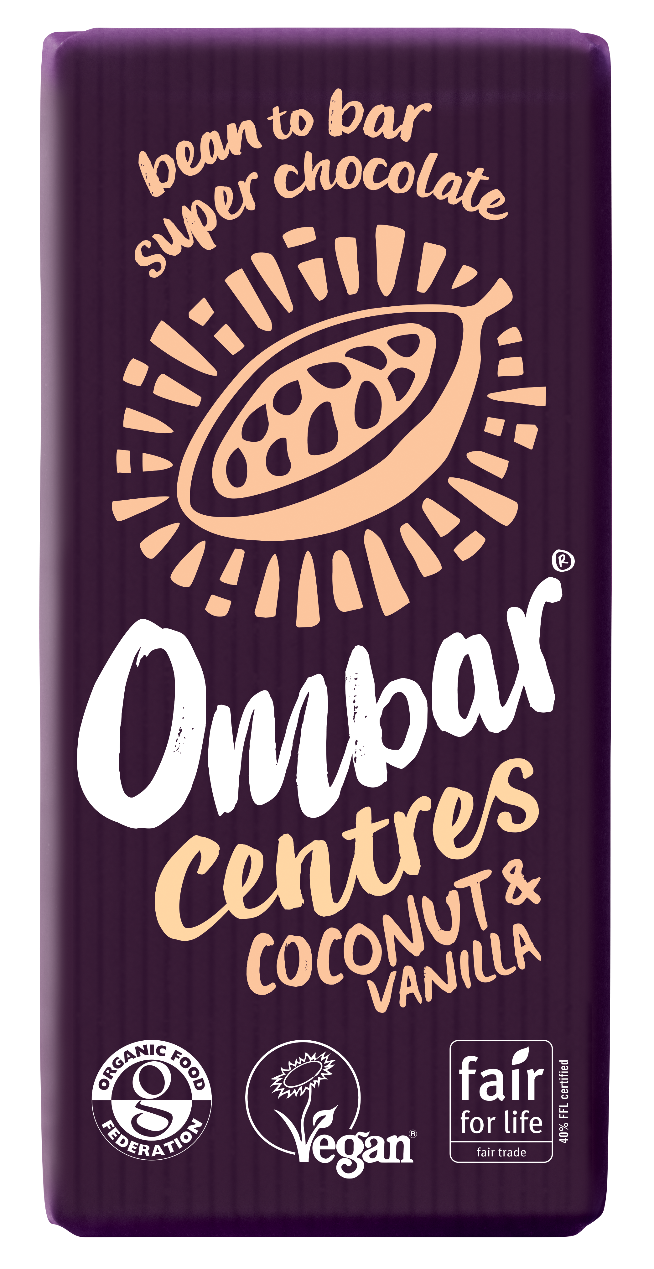 Ombar Centres Coconut Vanilla 10 x 70g
