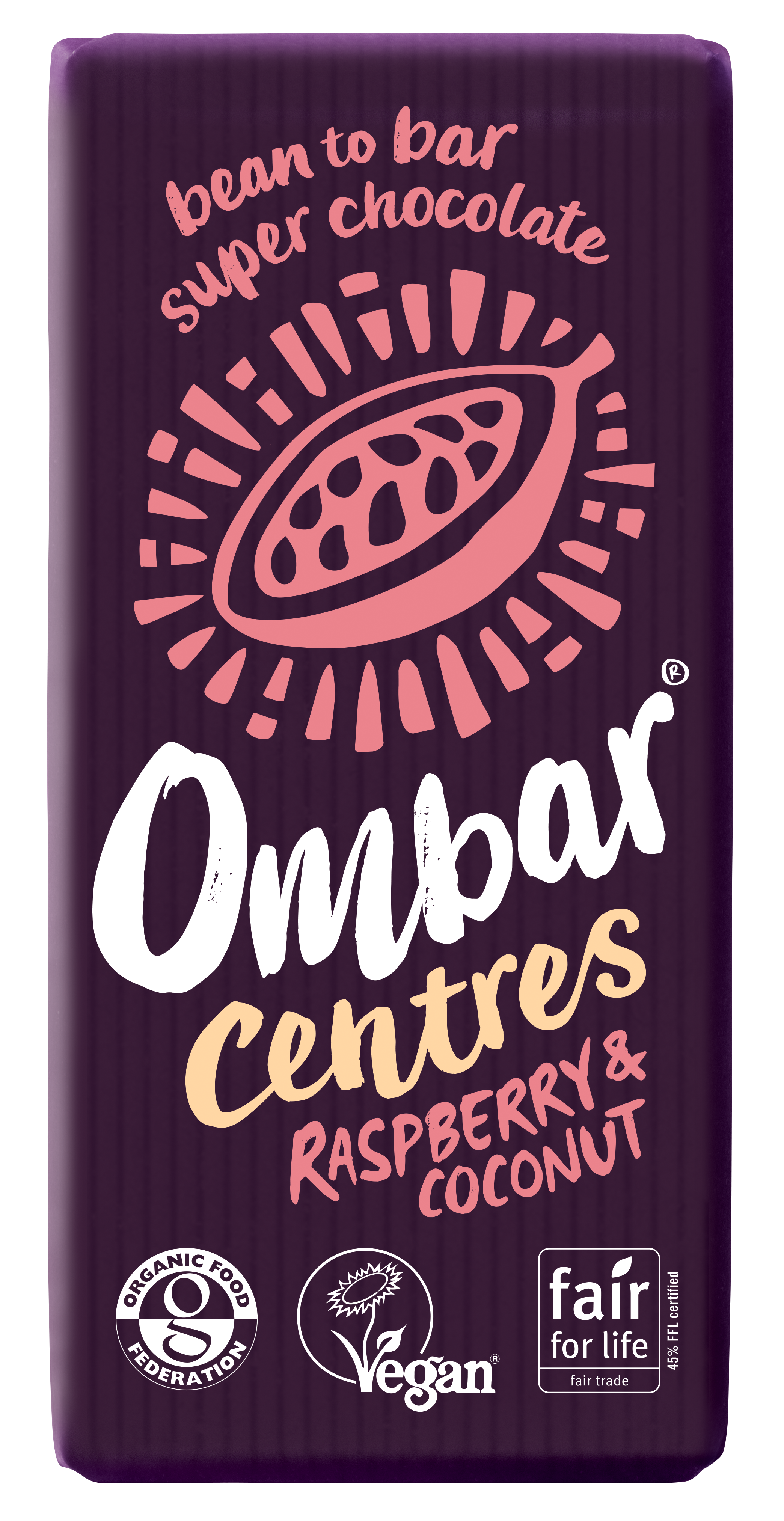 Ombar Centres Raspberry & Coconut 10 x 70g