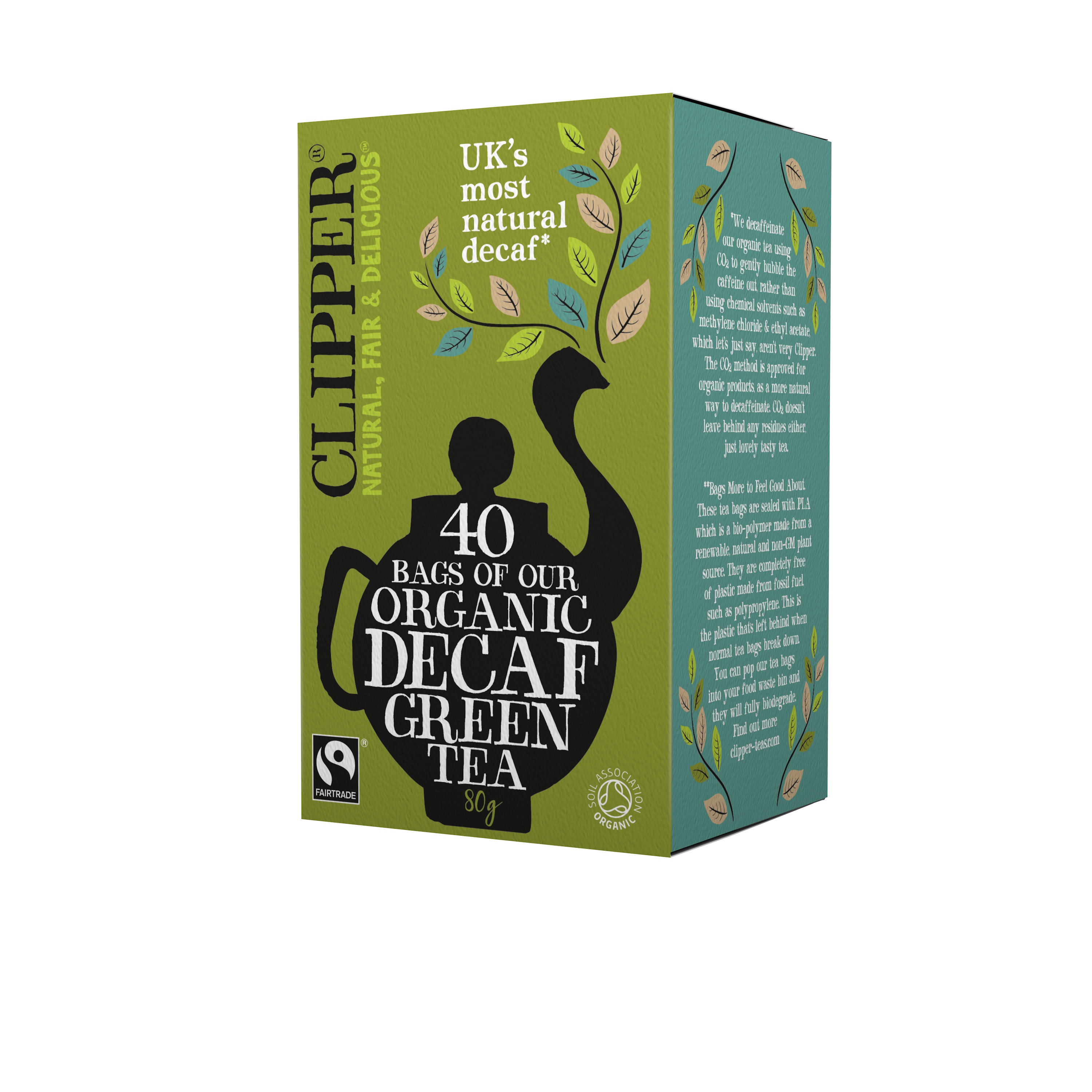 Green Tea Decaf (Org) 40 Bags 45090A Default Title / Case-6x40Bags