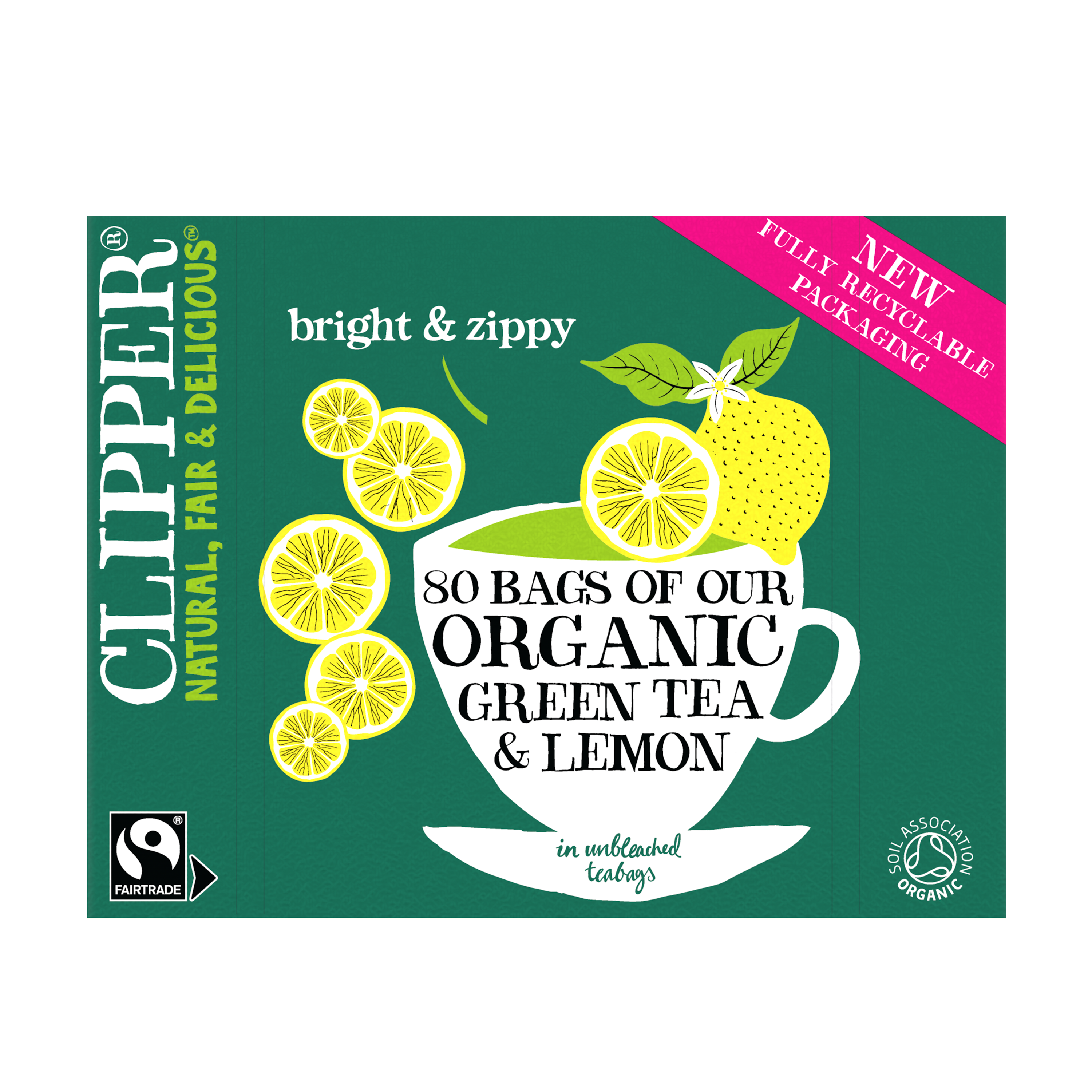 Green & Lemon 80s FT (Org) 45374A Default Title / Case-4x80Bags