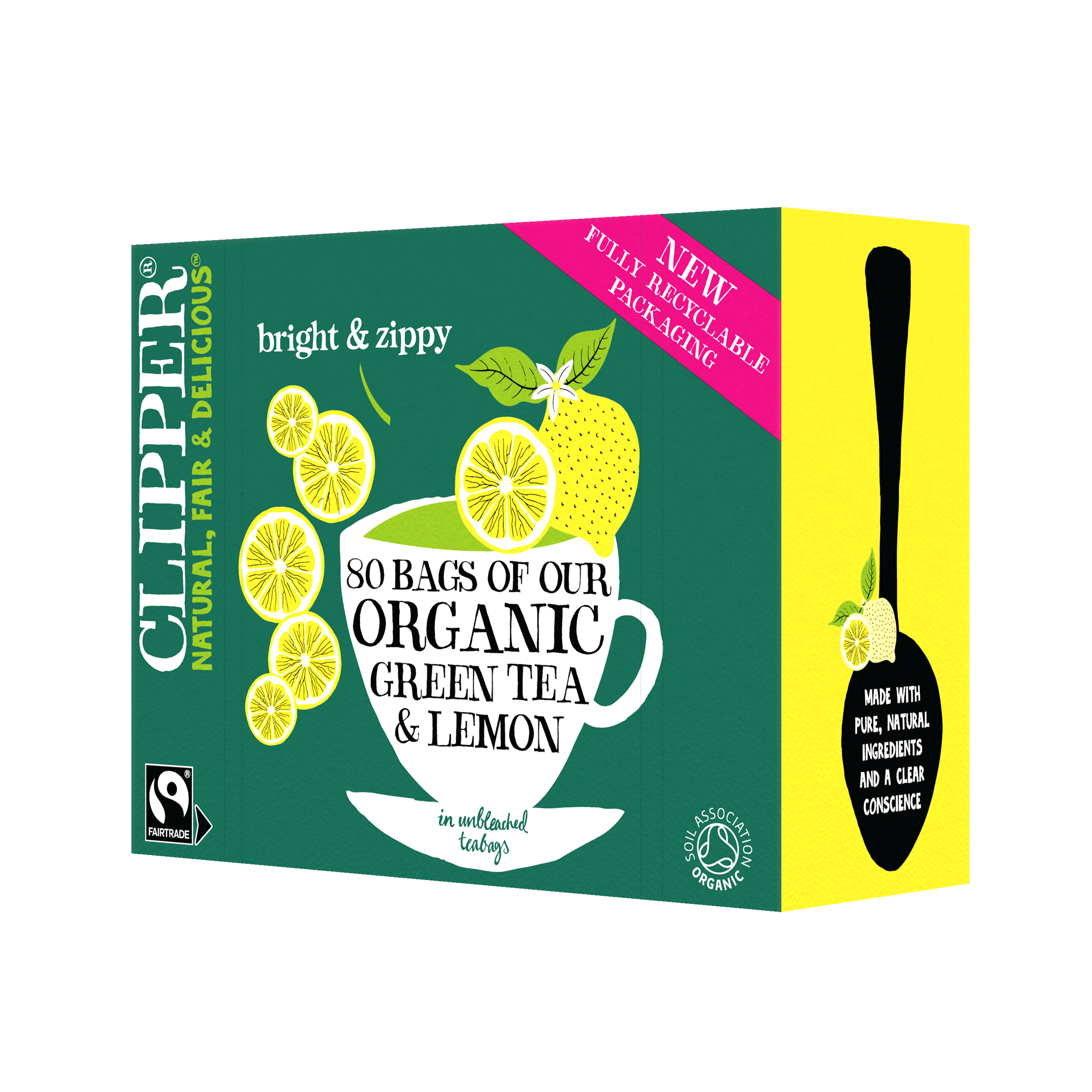 Green & Lemon 80s FT (Org) 45374A Default Title / Case-4x80Bags