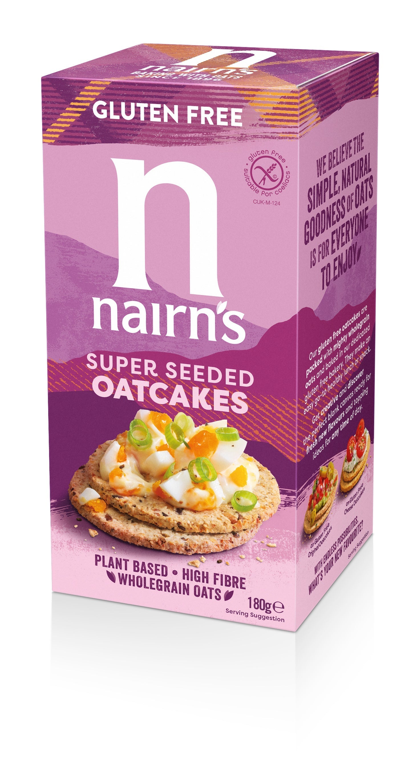 Super Seeded Oatcakes GF 45810B Default Title / 8x180g