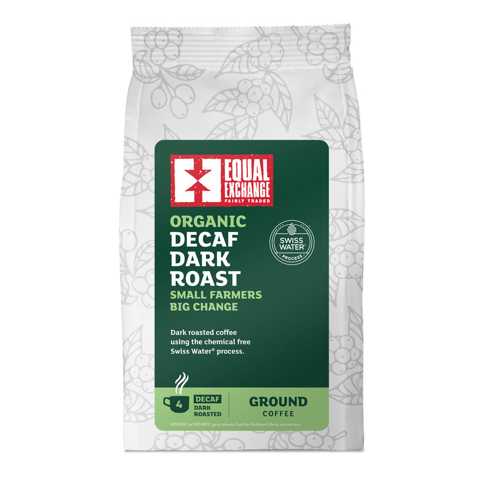 Equal Exchange Decaf Dark Roast Ground Coffee 8 x 200g