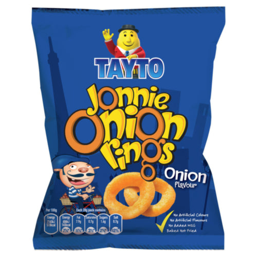 Tayto Jonnie Onion Rings 50 x 28g