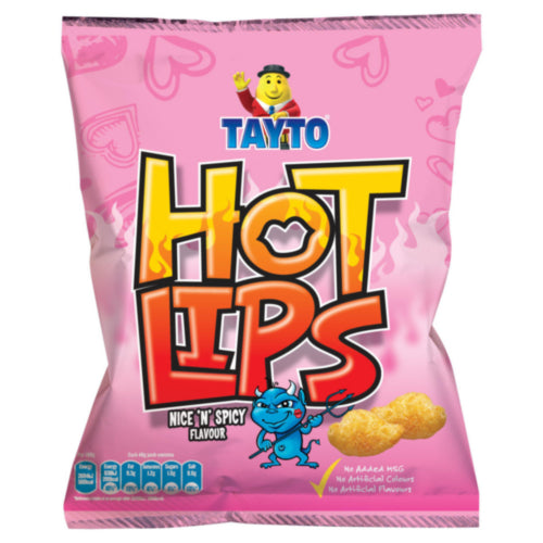 Tayto Hot Lips 32 x 40g
