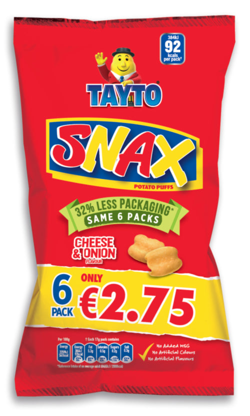 Tayto Snax 6 Pack x 12