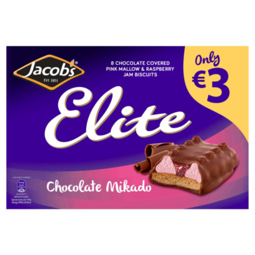 Chocolat Mikado Elite de Jacob's, 18 x 176 g