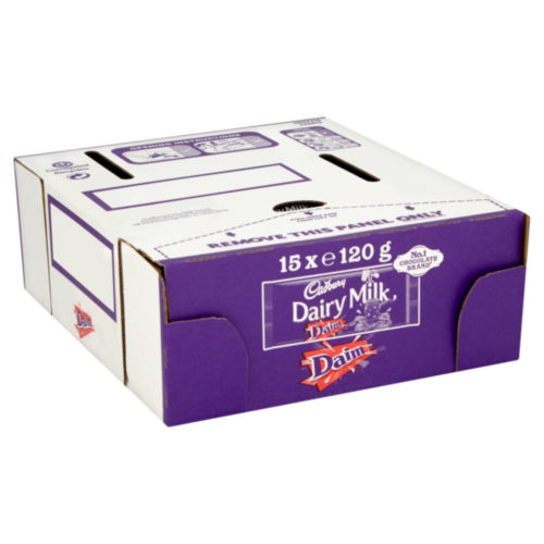 Cadbury Dairy Milk Daim Riegel, 18 x 120 g