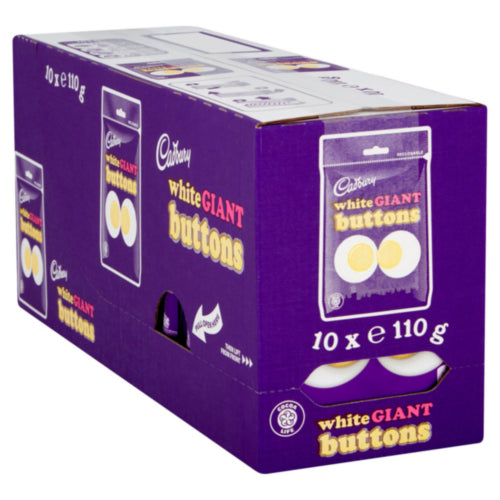 Cadbury Giant White Buttons 10 x 110g