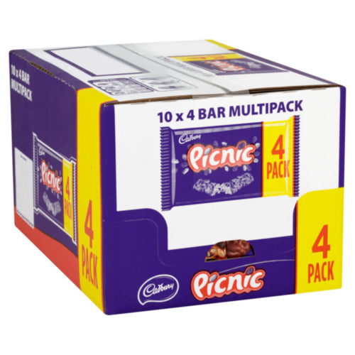Cadbury Picknick-Multipack, 4er-Pack x 10