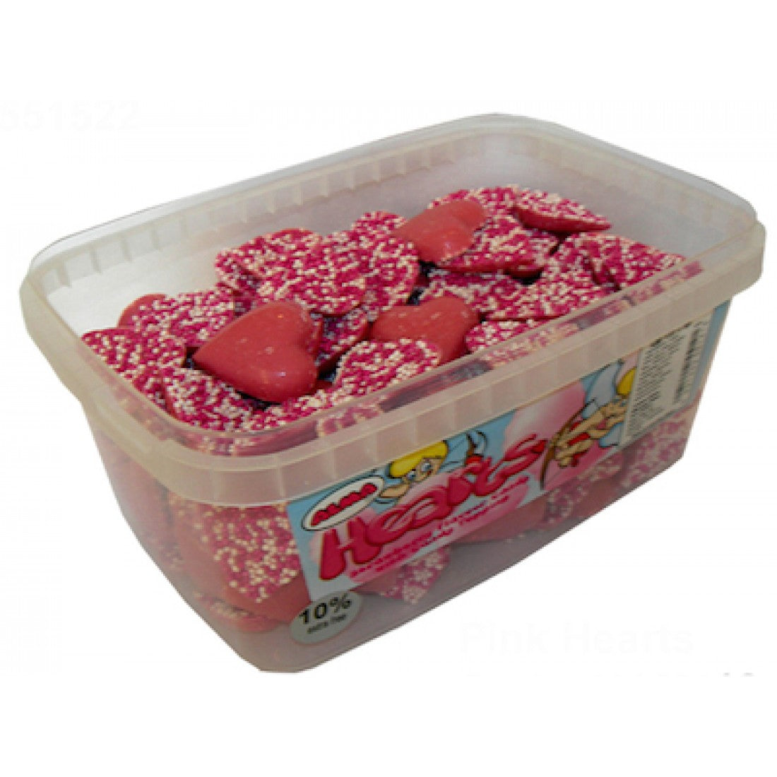 Chocolate Pink Hearts 120 Pieces