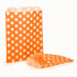 Orange & weiße gepunktete Bonbontüte, 100 Stück