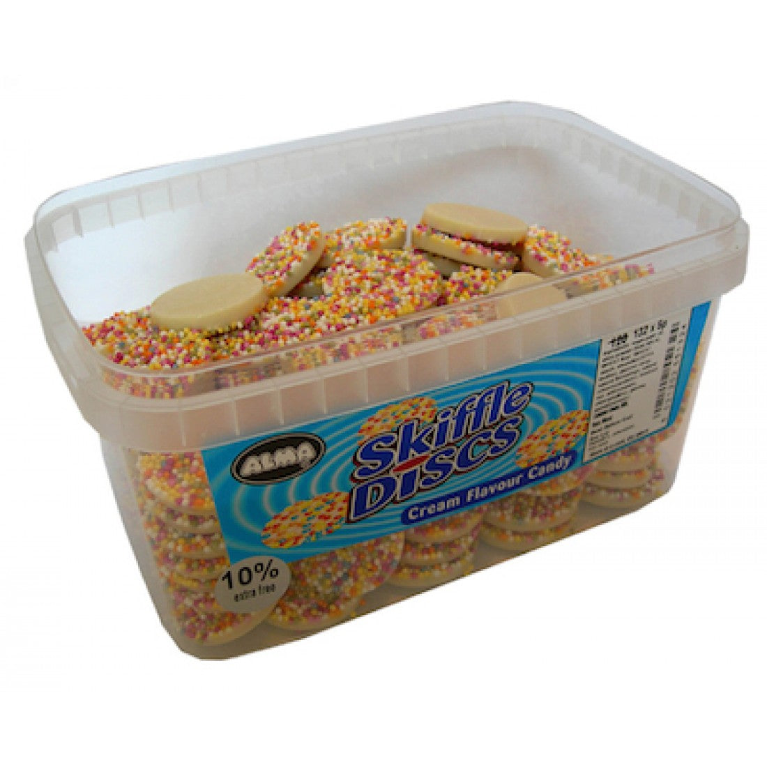 White Chocolate Skiffle Discs 120 Pieces