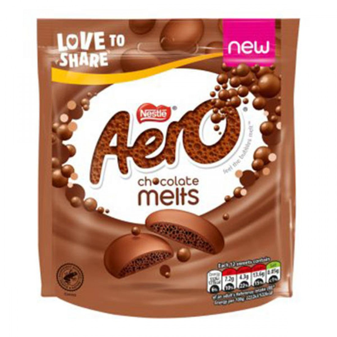 Aero Milk Chocolate Melts 8 x 92g