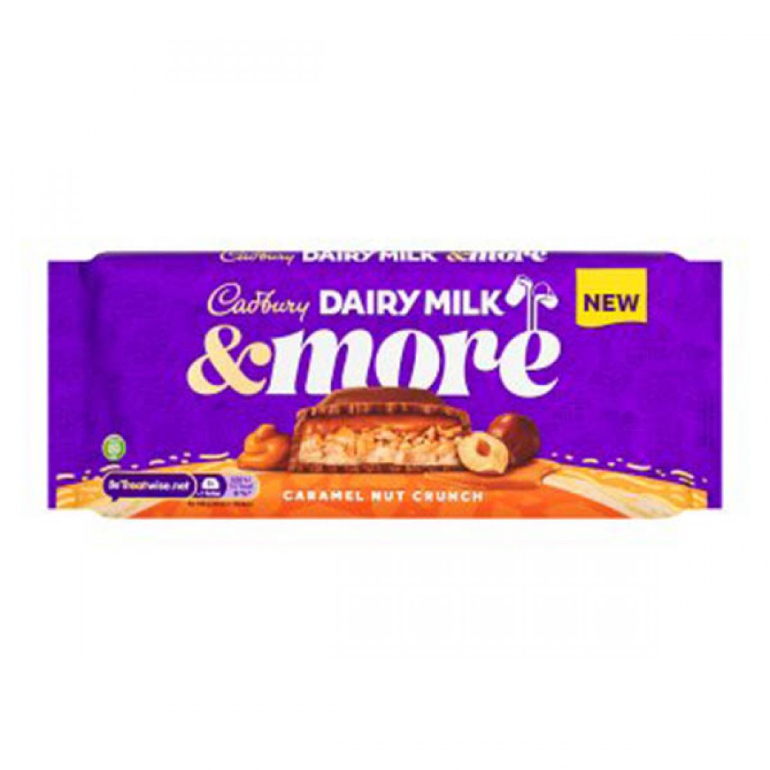 Cadbury Dairy Milk &amp; More Karamell-Nuss-Crunch, 15 x 200 g