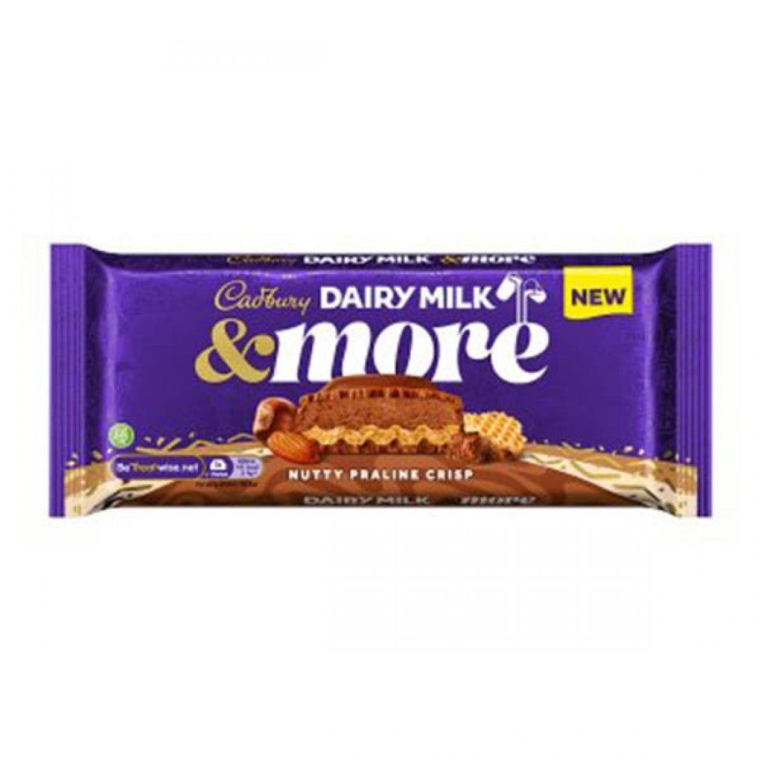 Cadbury Dairy Milk &amp; More Nuss-Pralinen-Crisp, 15 x 180 g