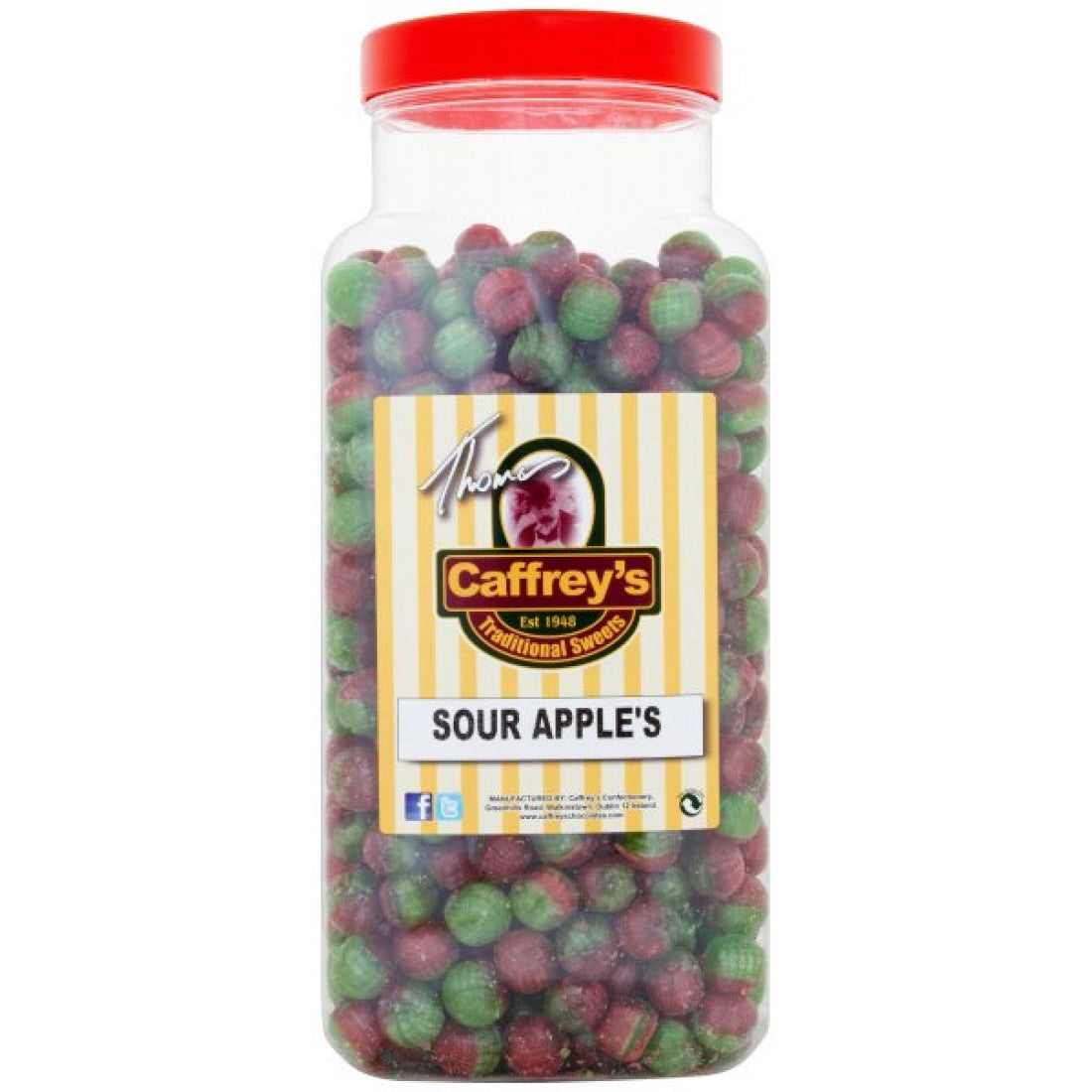 Caffrey's Sour Apples 3kg Jar