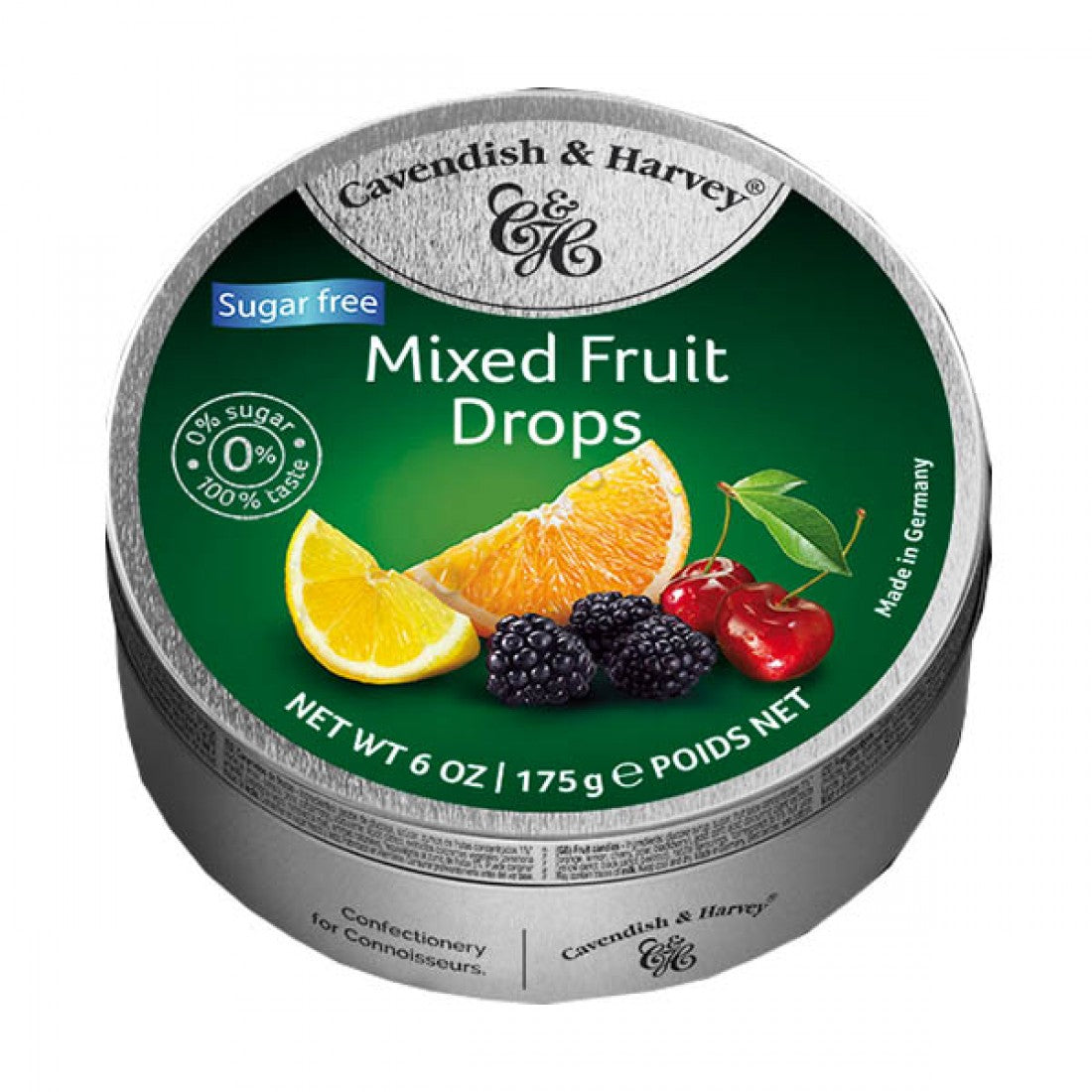 Pastilles de fruits mélangés sans sucre Cavendish &amp; Harvey 9 x 175 g