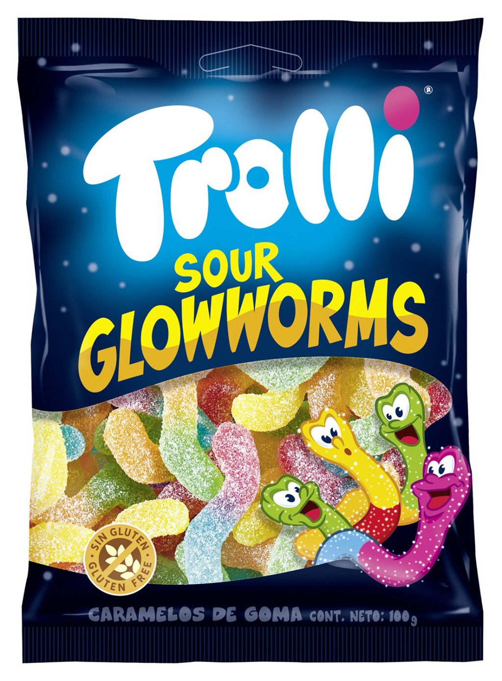 Trolli Sour Glowworms 16 x 100g