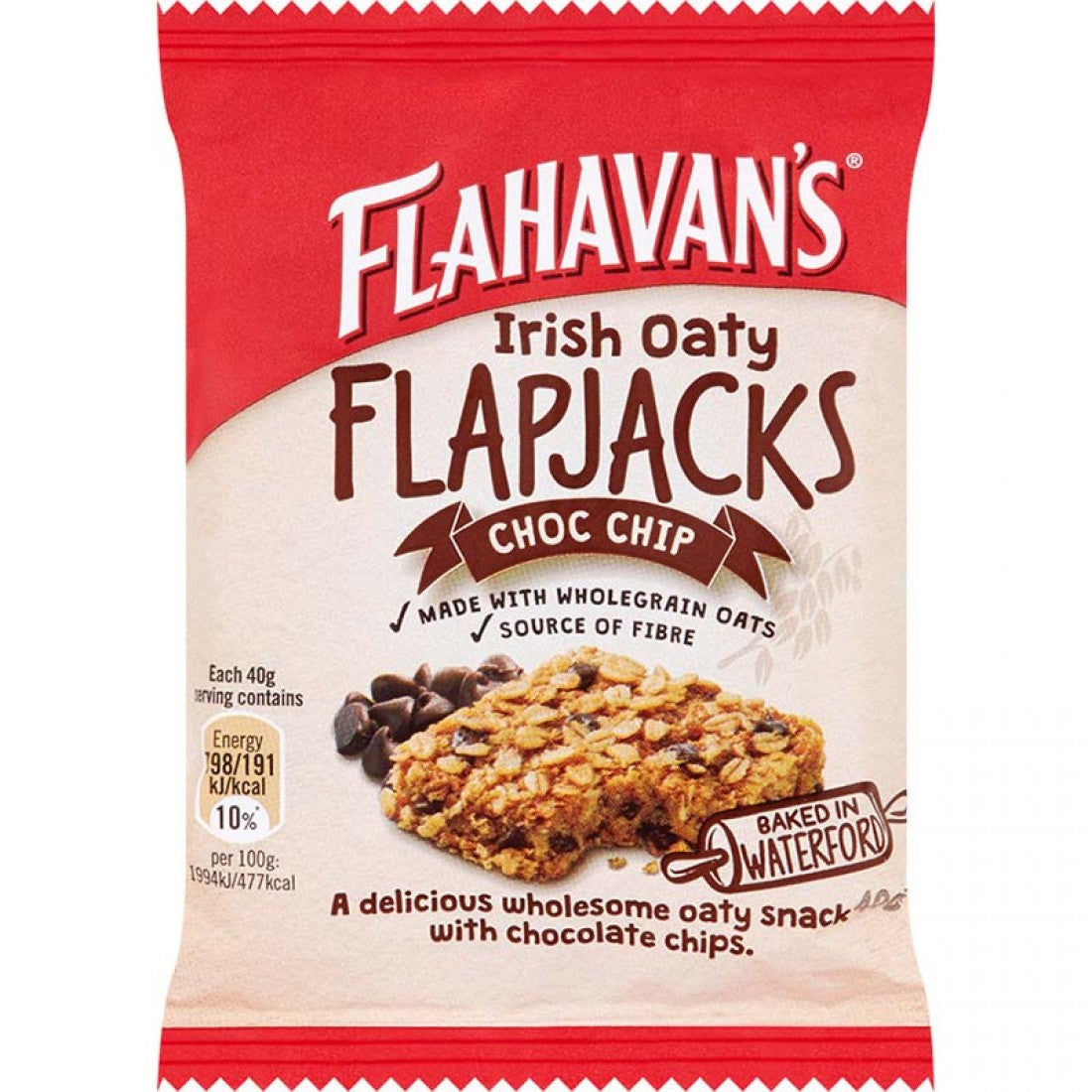 Flahavan's Schokoladenstückchen-Flapjacks 24 x 40g
