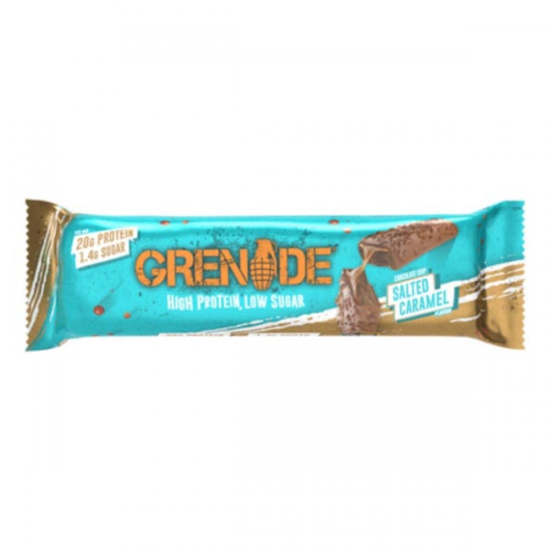 Grenade Chocolate Chip Salted Caramel Riegel 12 x 60g