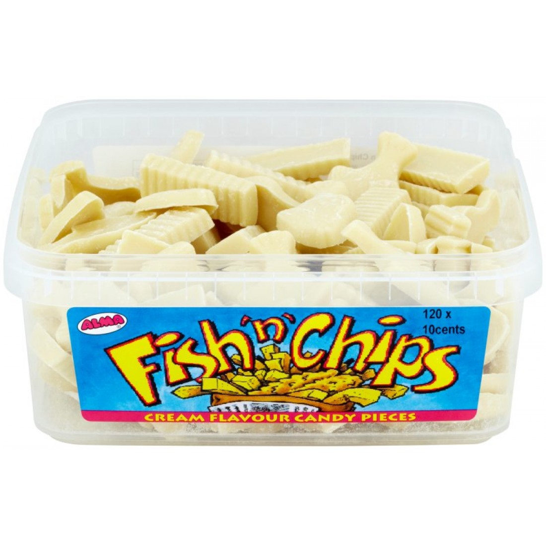 Chocolate Fish And Chips 120 Pieces