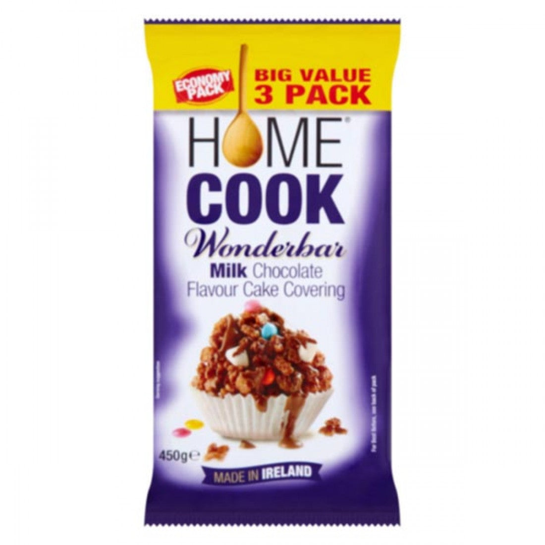 Homecook Wonderbar Milk Chocolate 3 Pack x 6