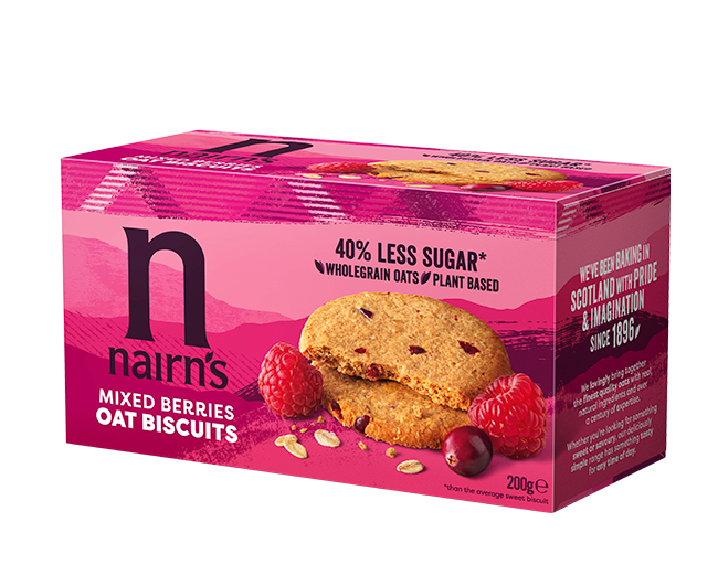 Nairn's Mixed Berries Oat Biscuits 10 x 200g
