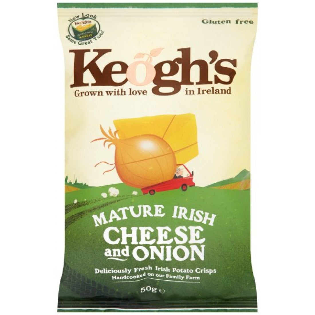Keogh's Mature Irish Cheese & Onion Crisps 24 x 45g