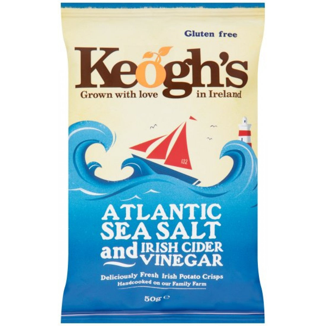 Keogh's Sea Salt & Vinegar Crisps 24 x 45g