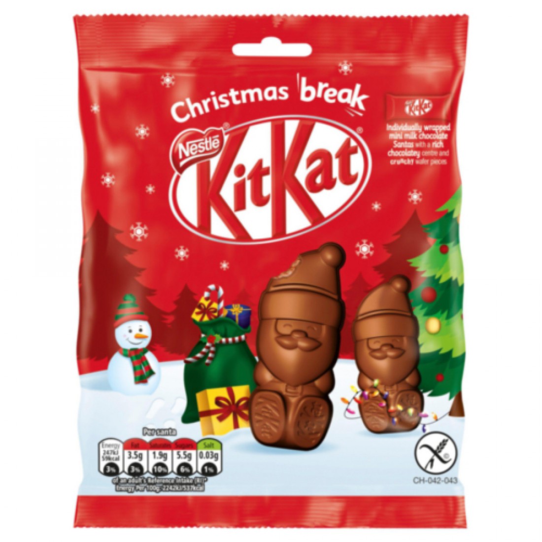 Kit Kat Chocolate con leche Santas 12 x 55g