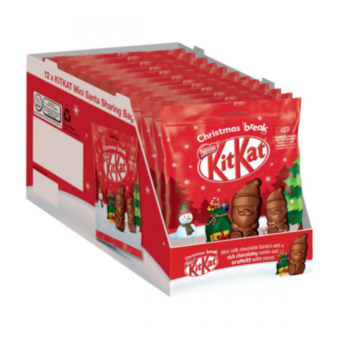 Kit Kat Chocolate con leche Santas 12 x 55g