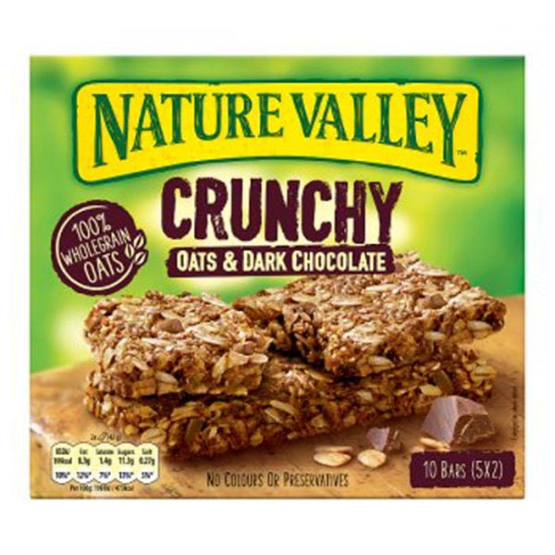 Nature Valley Knusprige Hafer- & Zartbitterschokolade Riegel 10er Pack x 5