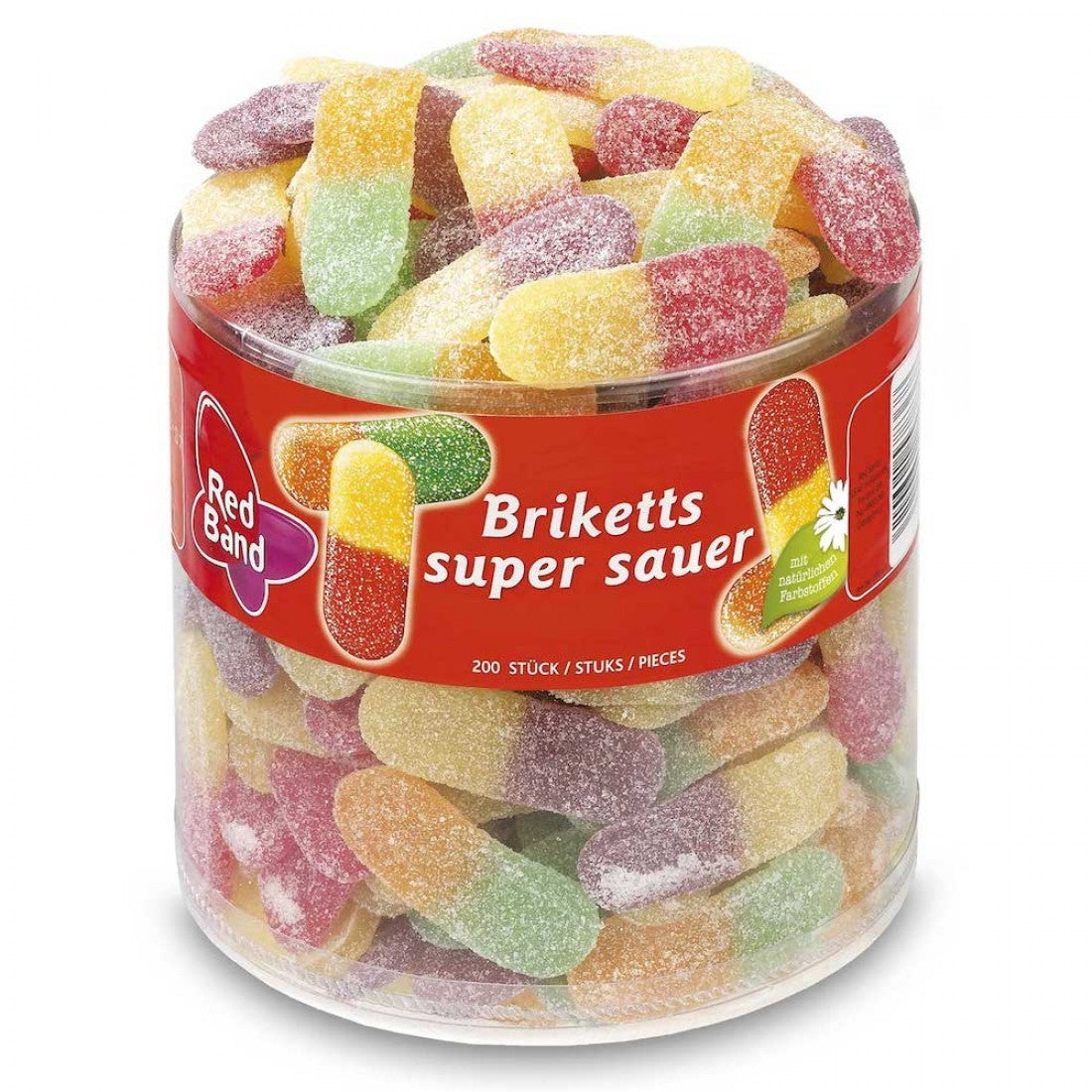 Red Band Super Sour Briketts 200 Stück