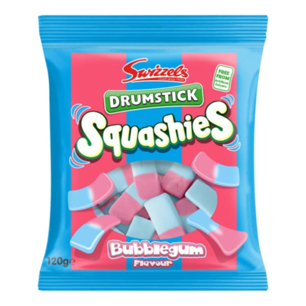 Swizzels Bubblegum Drumstick Squashies 32 x 120g