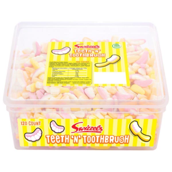 Swizzels Giant Teeth & Brushes 120 Pieces