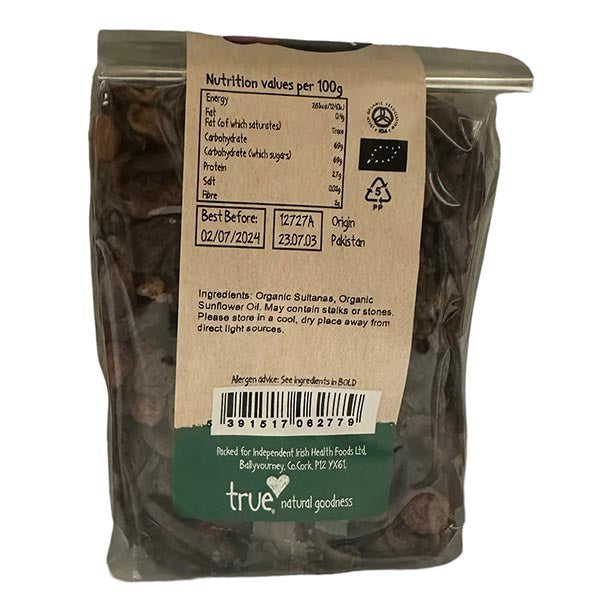 Organic Sultanas 6 x 500g
