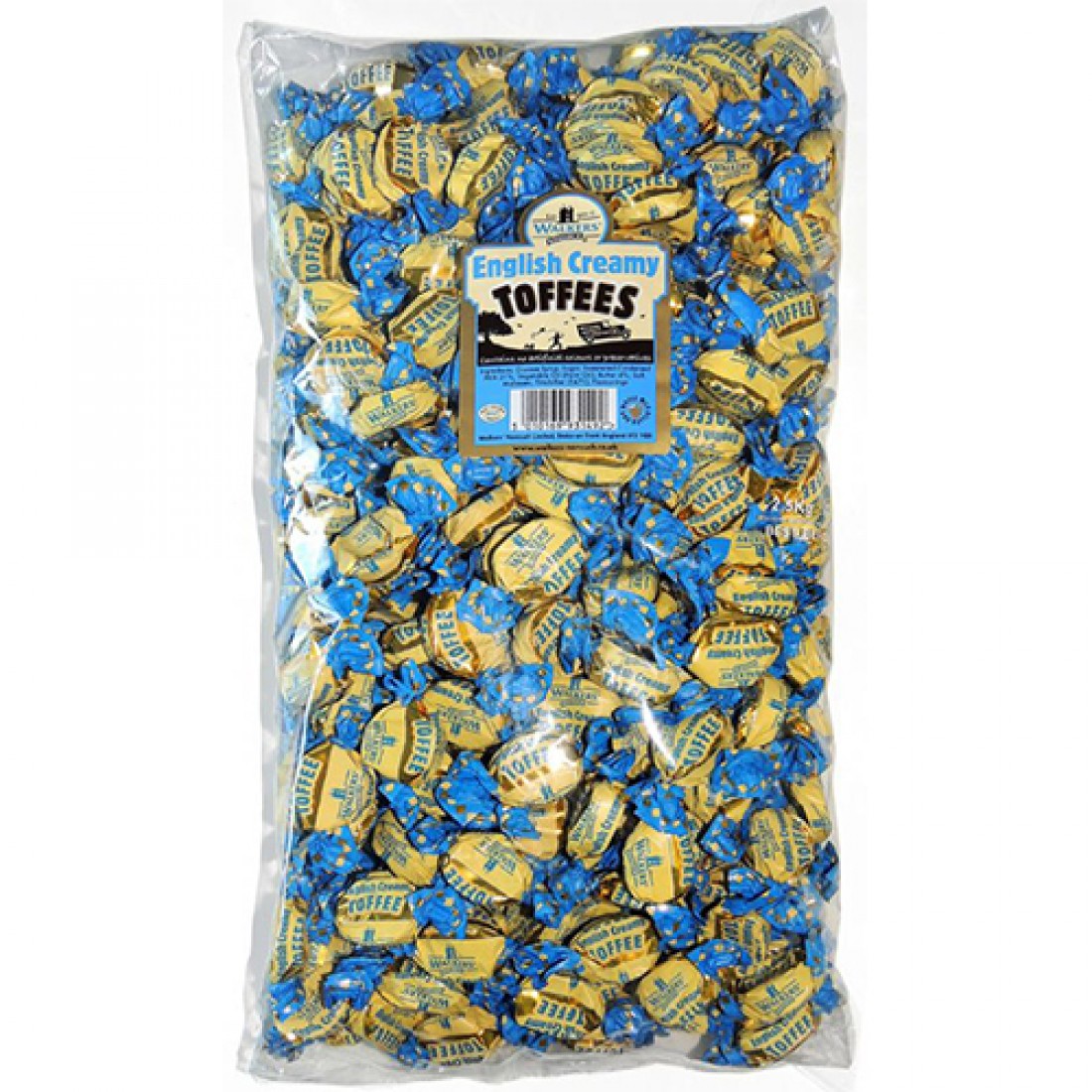 Walkers Creamy English Toffees 2.5kg Bag