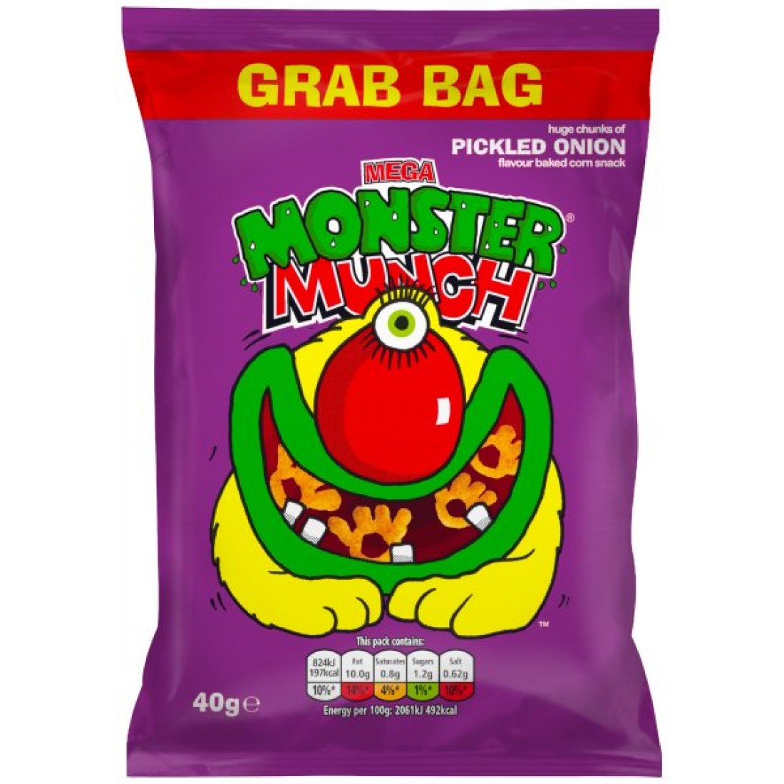 Monster Munch Oignon Vinaigré 30 x 40g
