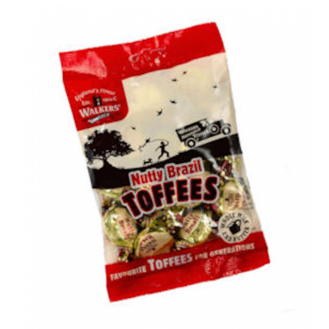Walkers Nutty Brazil Toffees 12 x 150g